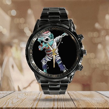 Discover Dabbing Mummy Zombie Halloween Costume Zombie Dab Calendar Steel Band Watch