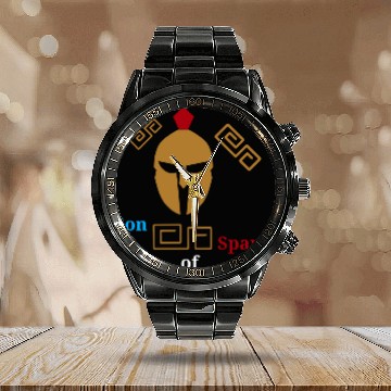 Discover Son Of Sparta Calendar Steel Band Watch
