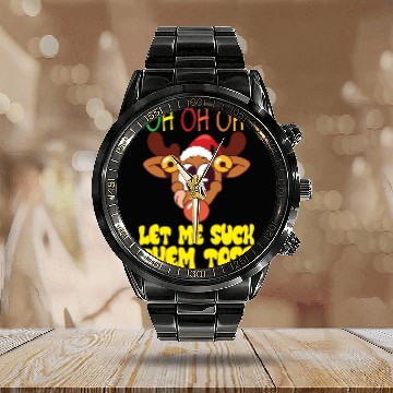 Discover Hell Yeah I Suck Toes Weird Festive Embarrassing C Calendar Steel Band Watch