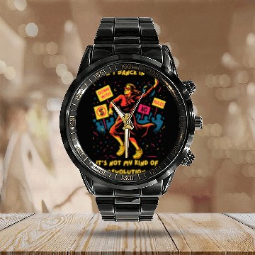 Discover If I Can’t Dance – Funny Emma Goldman Revolution Calendar Steel Band Watch