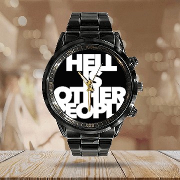 Discover Hell is other people individual creative artist Calendar Steel Band Watch