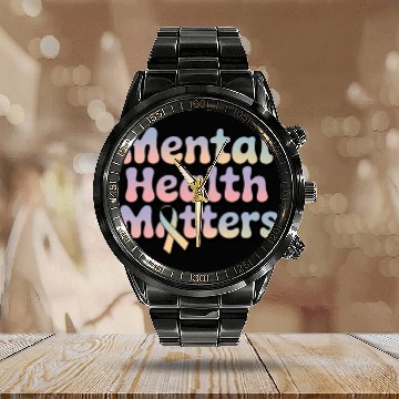 Discover Mental Health Matters – Awareness & Support Calendar Steel Band Watch
