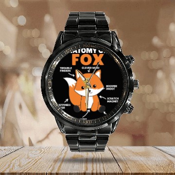 Discover Sweet Fox Explanation Anatomy Of Fox Calendar Steel Band Watch
