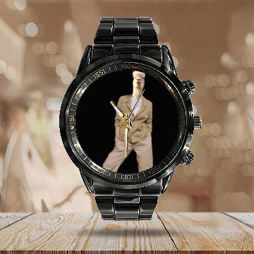 Discover Funny Alpaca Suit Animal Fashion Art Calendar Steel Band Watch