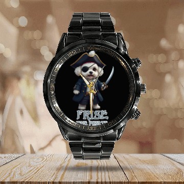 Discover Frise the Pirate Calendar Steel Band Watch