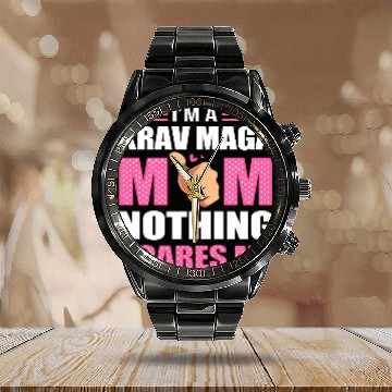 Discover Krav Maga Mom Israel Martial Arts Calendar Steel Band Watch