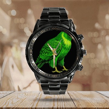 Discover Green hawk Calendar Steel Band Watch