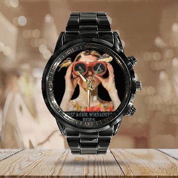 Discover Just a Girl who loves Birds - Birdwatching Calendar Steel Band Watch