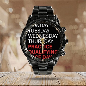 Discover monday tuesday wednesday thursday practice qual Calendar Steel Band Watch