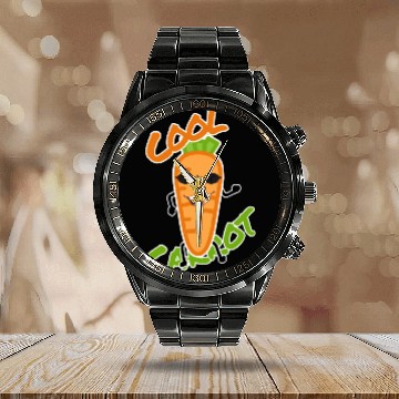 Discover Cool carrot Calendar Steel Band Watch