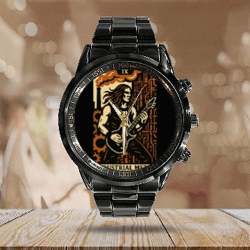 Discover Industrial Metal (Card IX) Calendar Steel Band Watch