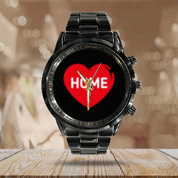 Discover I Love My Home (Home Country / Hometown / 3C) Calendar Steel Band Watch