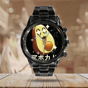 Discover Sparkling Avocado Joy Calendar Steel Band Watch