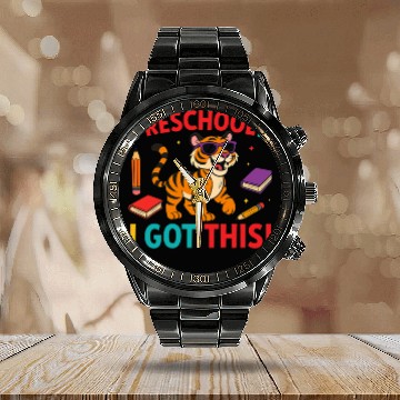 Discover Tiger Cub Calendar Steel Band Watch – Preschool I Got This School Calendar Steel Band Watch