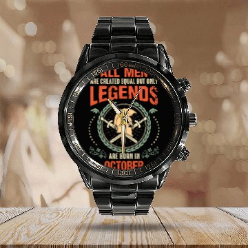 Discover Sparta Legend Born in October Calendar Steel Band Watch