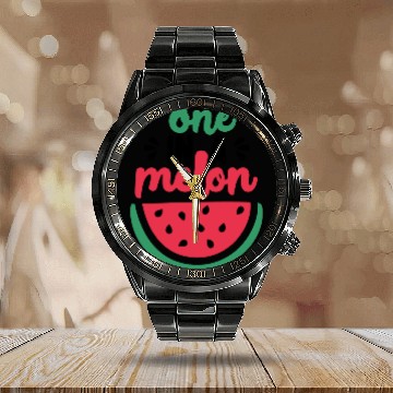 Discover One in a melon Calendar Steel Band Watch