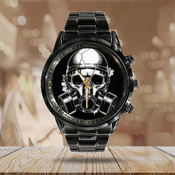 Discover Toxic Skull – Apocalypse Style Calendar Steel Band Watch