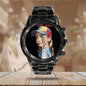 Discover Women Empowerment Courageous Girl Calendar Steel Band Watch