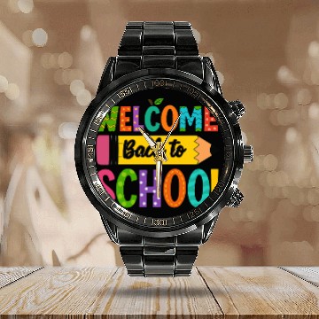 Discover Welcome Back to School Calendar Steel Band Watch