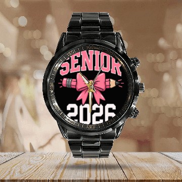 Discover Class Of 2026 Senior Back To School Graduation 26 Calendar Steel Band Watch