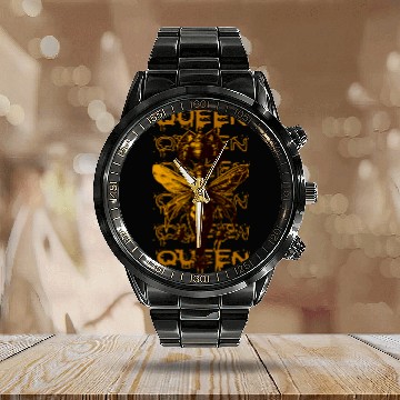 Discover Queen Bee Warrior – Dark Fantasy Insect Art Calendar Steel Band Watch