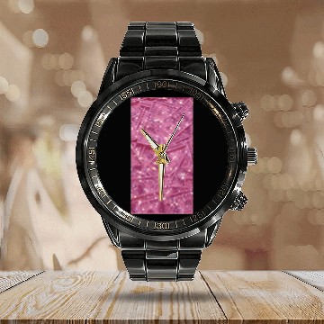 Discover pink Money princess Calendar Steel Band Watch
