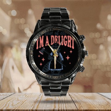Discover First of All Im Delight Raccoon Nurse Calendar Steel Band Watch