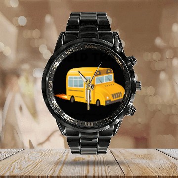 Discover Field Trip Anyone Calendar Steel Band Watch, Teacher Calendar Steel Band Watch, Gift for Tea