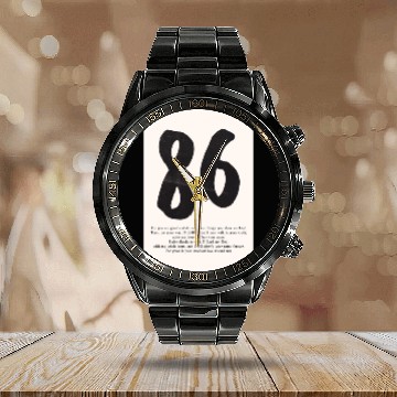 Discover Psalm 86 Minimalist Christian typography poster Calendar Steel Band Watch