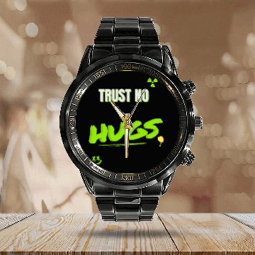 Discover TRUST NO HUGS – Toxic Streetwear Design Calendar Steel Band Watch