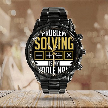 Discover Mathematician Math Teacher Mathematics Calendar Steel Band Watch