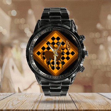 Discover Brown and Gold Centaur Calendar Steel Band Watch