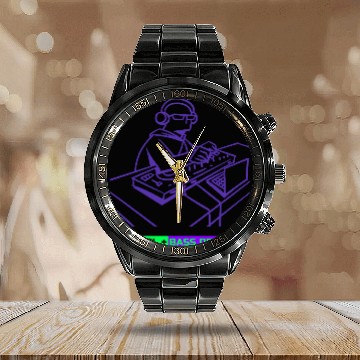 Discover CTRL + Bass Drop DJ Software Calendar Steel Band Watch