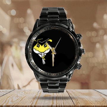 Discover Caterpillar school graduation passed College proud Calendar Steel Band Watch