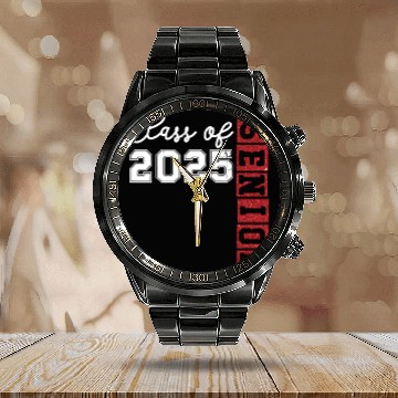 Discover Class Of 2025 Senior Glitter Calendar Steel Band Watch