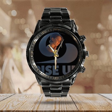 Discover Celestial Woman and Wave Logo Calendar Steel Band Watch