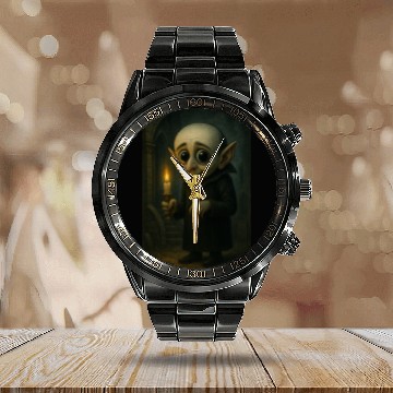Discover Gothic Vampire Tween Portrait Calendar Steel Band Watch