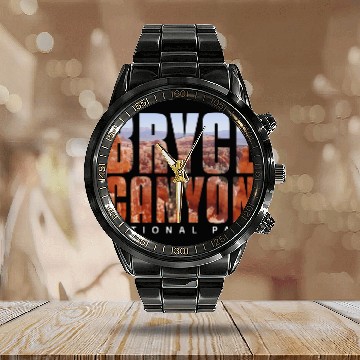 Discover Bryce Canyon National Park Scenic Design Calendar Steel Band Watch