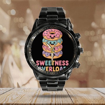 Discover Sweetness Overload | Donut Kids Calendar Steel Band Watch