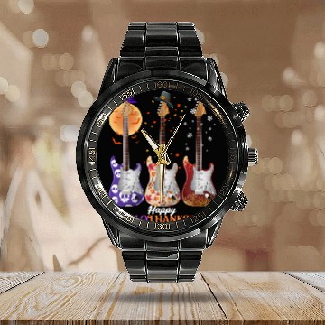 Discover Happy HalloThanksMas Guitar  Calendar Steel Band Watch