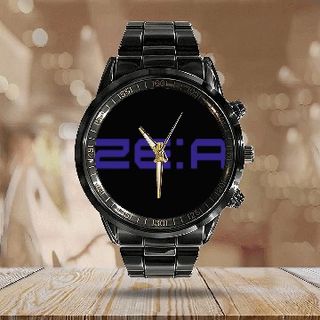 Discover ZE:A Logo Purple Calendar Steel Band Watch