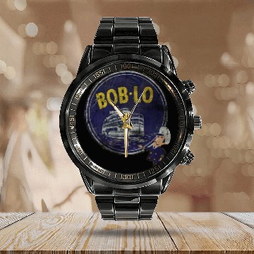 Discover Vintage Retro Classic Cute Detroit Boblo Island Calendar Steel Band Watch