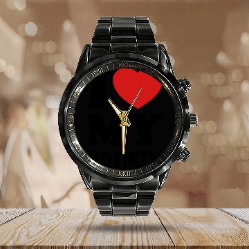 Discover I love my cousin Calendar Steel Band Watch