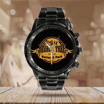 Discover Joshua Tree National Park Calendar Steel Band Watch