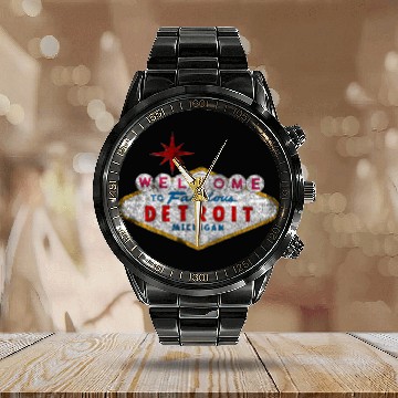 Discover Welcome to Fabulous Detroit Michigan Calendar Steel Band Watch
