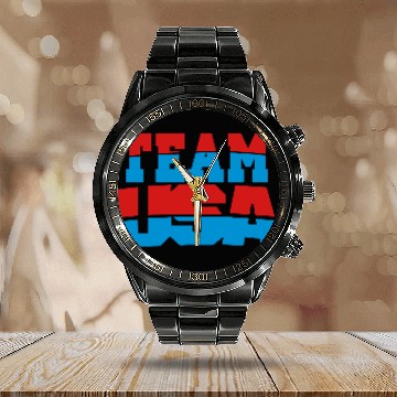 Discover TEAM USA Calendar Steel Band Watch