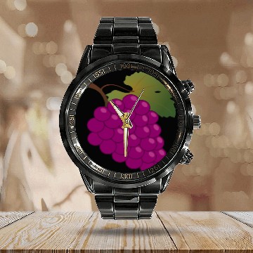 Discover grape Calendar Steel Band Watch