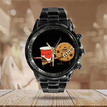 Discover Funny star wars han solo and chewbacca Calendar Steel Band Watch