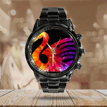 Discover Topaz Ruby Sapphire Swan3 Calendar Steel Band Watch