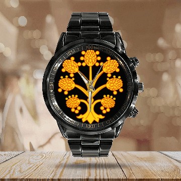Discover Westmoreland apple tree Calendar Steel Band Watch